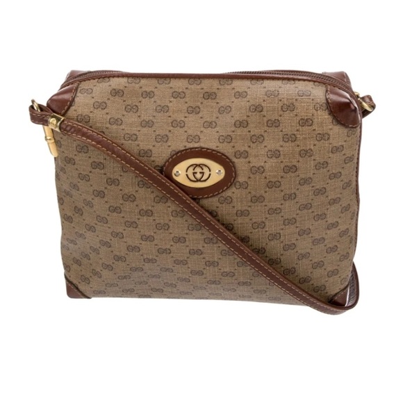 Gucci Micro GG Monogram Messenger Bag Vintage - Picture 1 of 12
